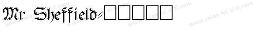 Mr Sheffield字体转换